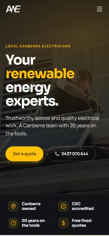 Mobile view of AWE Electrical