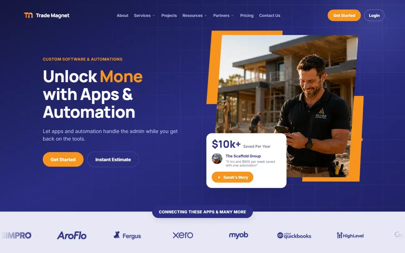 The Trade Magnet homepage